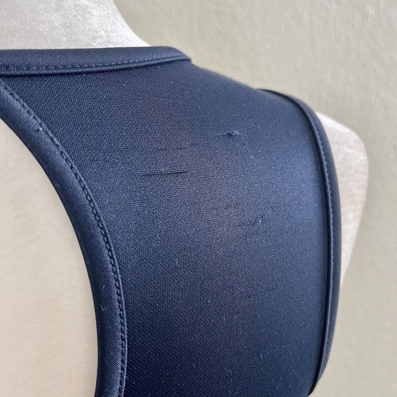 Flashing Lights Size Small Flare Party Dress Striped Dark Navy Blue & Off White - Picture 9 of 15